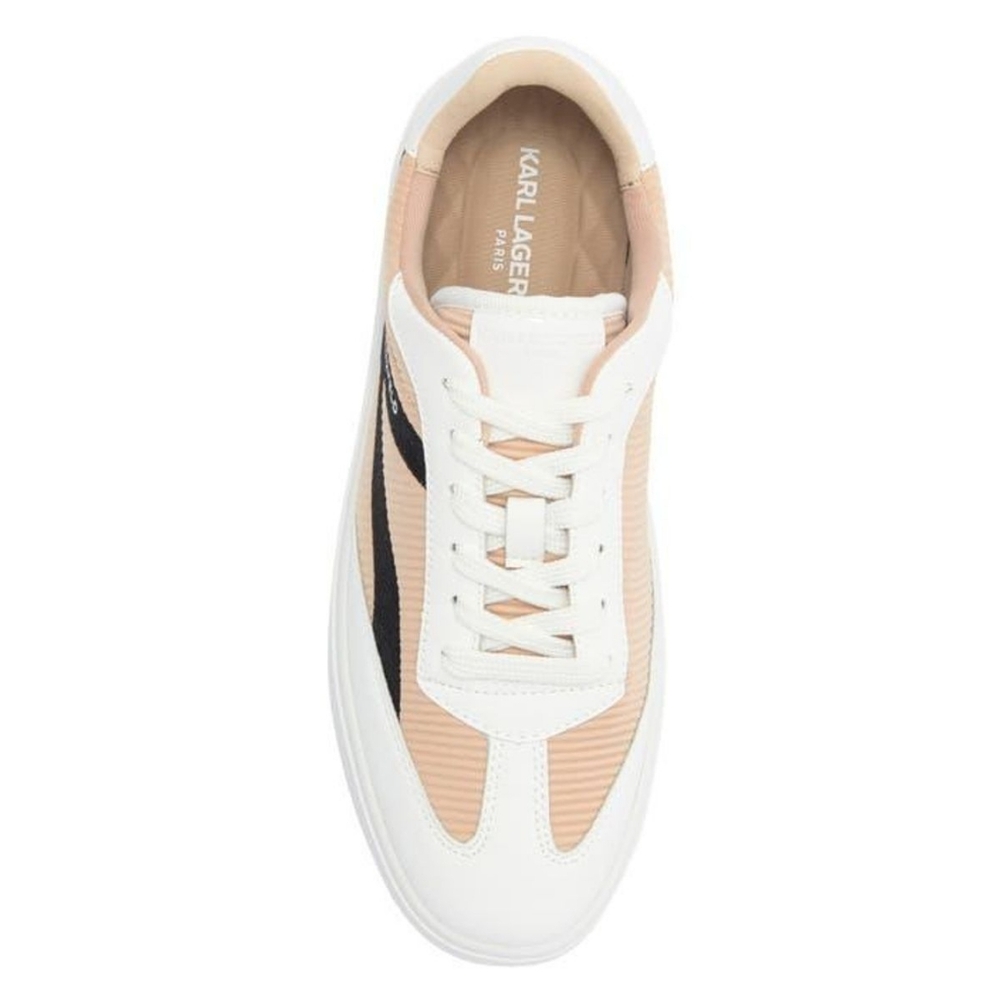 Karl Lagerfeld Paris Women’s Shila Platform Beige/ White Sneakers Size 11 - Picture 3 of 10